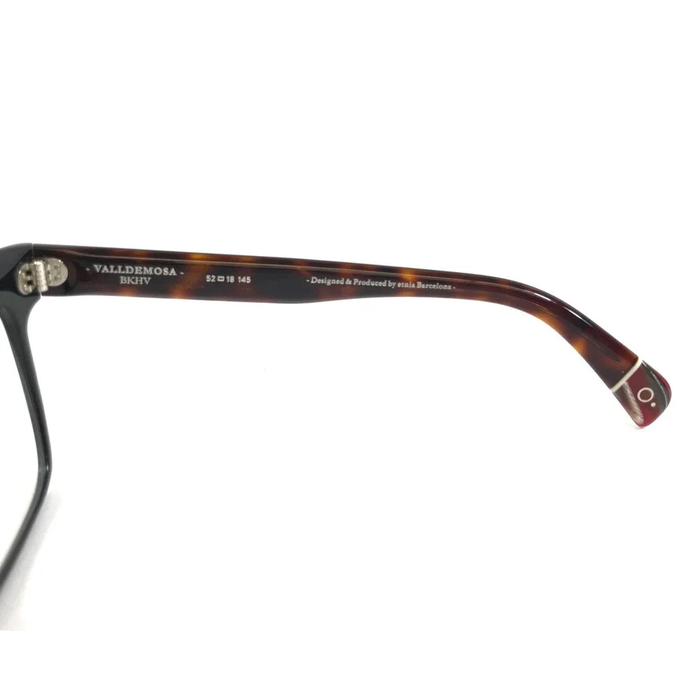 Etnia Barcelona Eyeglasses Frames VALLDEMOSA BKHV Black Havana Square 52-18-145